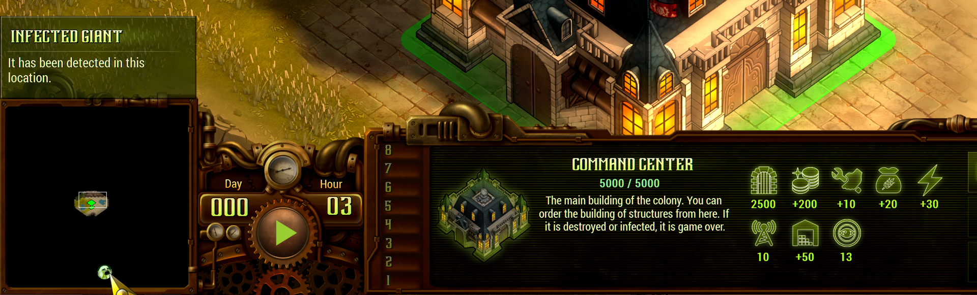 They Are Billions Minimap with Infected Giant